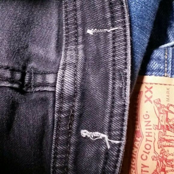 33x27 Free People Black Distressed Destroyed Ankle - Picture 12 of 13